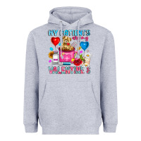 Heather Grey My Patients is Valentines Heavyweight Hoodie - CowhideDigitalArt
