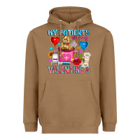 Toasted Coconut My Patients is Valentines Heavyweight Hoodie - CowhideDigitalArt
