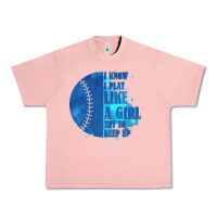 Salmon I Know I Play Like A Girl Try To Keep Up Softball Urban Heavy Tee - Bettercallsaul
