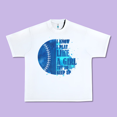 I Know I Play Like A Girl Try To Keep Up Softball Urban Heavy Tee Designed By Bettercallsaul