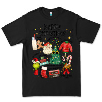 Black merry christmas Premium Tee - MaliasSmallBusiness