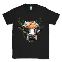 Black holstein cow head Classic Tee - BarkalooDesign