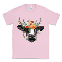 Bubblegum Pink holstein cow head Classic Tee - BarkalooDesign