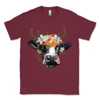 Burgundy holstein cow head Classic Tee - BarkalooDesign