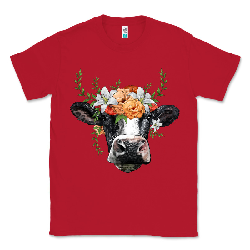 Holstein Cow Head Classic Tee by BarkalooDesign | Teevron