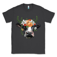 Smoke holstein cow head Classic Tee - BarkalooDesign