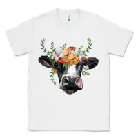 White holstein cow head Classic Tee - BarkalooDesign