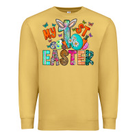 Antique Gold My 1st Easter Premium Sweatshirt - CowhideDigitalArt