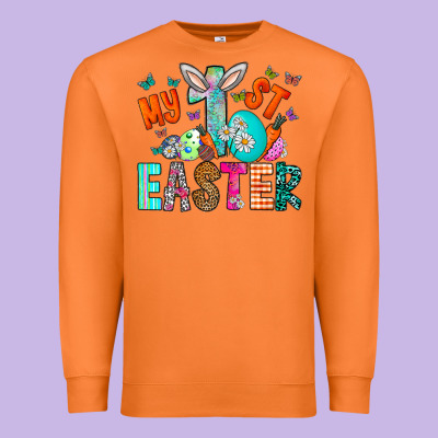 My 1st Easter Premium Sweatshirt Designed By Cowhidedigitalart