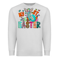 Dove Grey My 1st Easter Premium Sweatshirt - CowhideDigitalArt