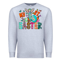 Heather Grey My 1st Easter Premium Sweatshirt - CowhideDigitalArt