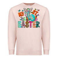 Pale Pink My 1st Easter Premium Sweatshirt - CowhideDigitalArt