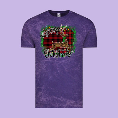 Merry Christmas Deer Vintage Tee Designed By Bettercallsaul
