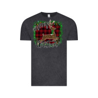 Vintage Black Merry Christmas Deer Vintage Tee - Bettercallsaul