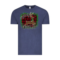 Vintage Denim Merry Christmas Deer Vintage Tee - Bettercallsaul
