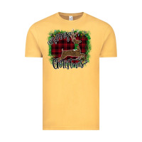 Vintage Mustard Merry Christmas Deer Vintage Tee - Bettercallsaul