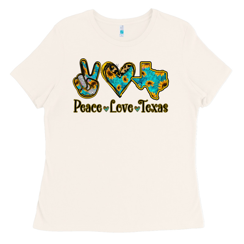 Peace Love Texas Ladies Tee by Jasminsmagicworld | Teevron