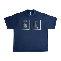 Navy Hustle Harder Neon Urban Heavy Tee - Bettercallsaul