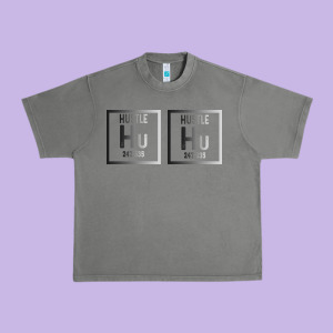 Hustle Harder Neon Urban Heavy Tee Designed By Bettercallsaul