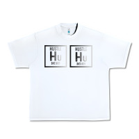 White Hustle Harder Neon Urban Heavy Tee - Bettercallsaul