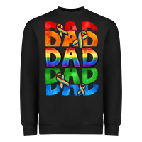 Black Dad dad dad pride Heavyweight Sweatshirt - CowGirlArtShop