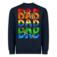 Navy Dad dad dad pride Heavyweight Sweatshirt - CowGirlArtShop