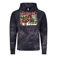 Cloud Black Christmas on the farm Vintage Hoodie - RanaPortraitStore