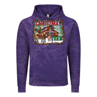 Cloud Purple Christmas on the farm Vintage Hoodie - RanaPortraitStore