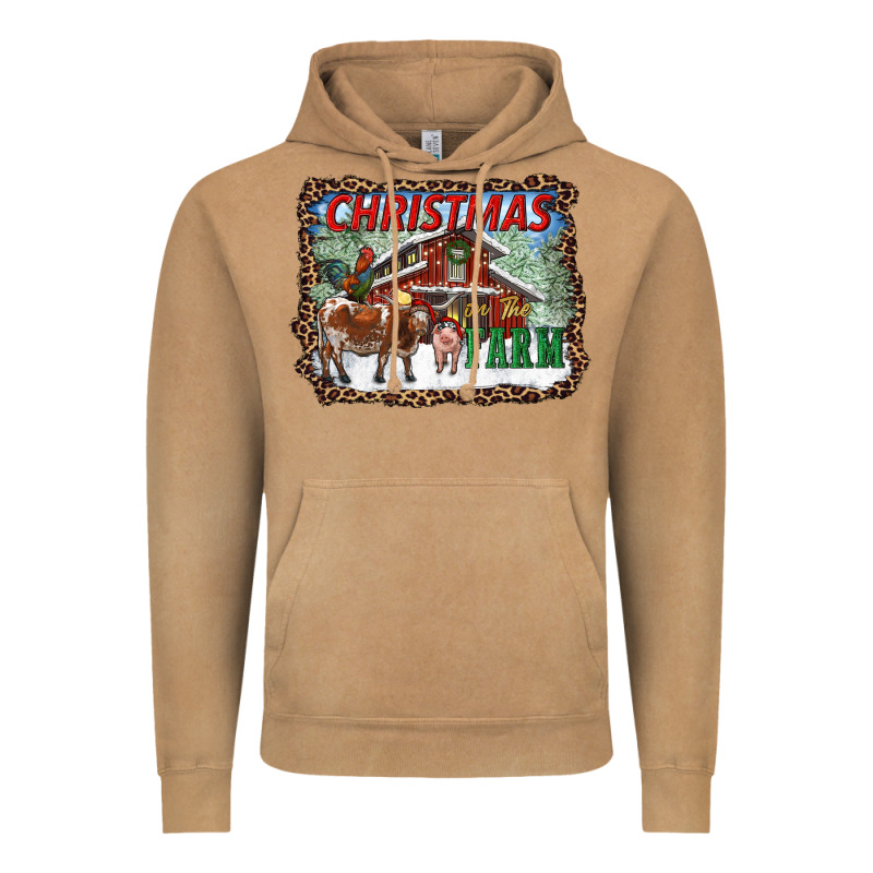 Christmas On The Farm Vintage Hoodie by RanaPortraitStore | Teevron