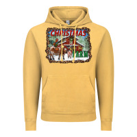 Vintage Mustard Christmas on the farm Vintage Hoodie - RanaPortraitStore