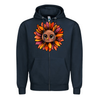 Navy turkey sunflower bbs Zipper Hoodie - BundleAndBundleShop