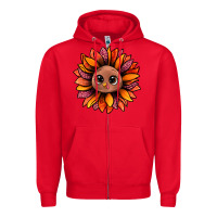 Red turkey sunflower bbs Zipper Hoodie - BundleAndBundleShop