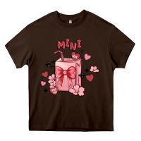 Chocolate Brown mini coffee cups Heavy Core Tee - MaliasSmallBusiness