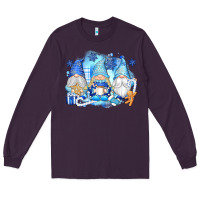 Plum snowman gnome Long Sleeve Tee - texasbilliewilder