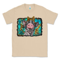 Mushroom baby pig with leopard background Classic Tee - BarkalooDesign