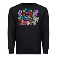 Black Silly Rabbit Easter Is For Jesus Premium Sweatshirt - CowhideDigitalArt