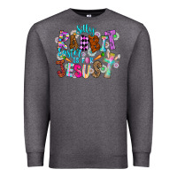 Charcoal Heather Silly Rabbit Easter Is For Jesus Premium Sweatshirt - CowhideDigitalArt