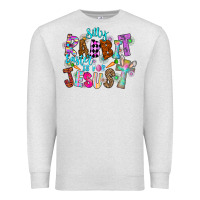 Oatmeal Heather Silly Rabbit Easter Is For Jesus Premium Sweatshirt - CowhideDigitalArt