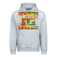 Heather Grey hello summer ice coffee Urban Hoodie - Artiststas