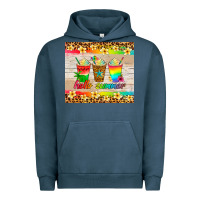 Pigment Midnight Navy hello summer ice coffee Urban Hoodie - Artiststas