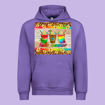 Hello Summer Ice Coffee Urban Hoodie Designed By Artiststas