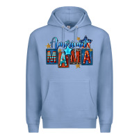 Colony Blue American mama 4th of july Premium Hoodie - FaDigitalArtStudio