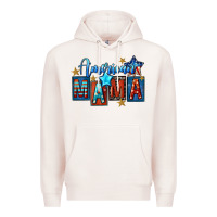 Pale Pink American mama 4th of july Premium Hoodie - FaDigitalArtStudio