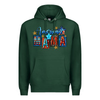 Sports Green American mama 4th of july Premium Hoodie - FaDigitalArtStudio