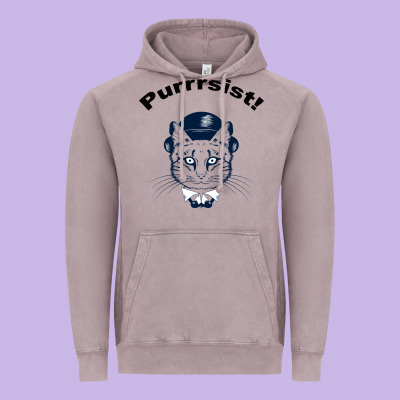 Purrrsist Vintage Hoodie Designed By Bettercallsaul