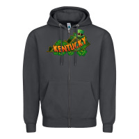Smoke Kentucky map St. Patrick's Day Zipper Hoodie - FaDigitalArtStudio