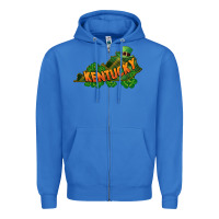True Royal Kentucky map St. Patrick's Day Zipper Hoodie - FaDigitalArtStudio