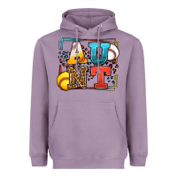Lavender Baseball and Softball aunt leopard frame Heavyweight Hoodie - LillyAllenDesigns