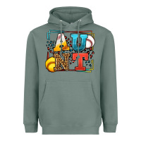 Sage Baseball and Softball aunt leopard frame Heavyweight Hoodie - LillyAllenDesigns