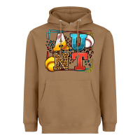 Toasted Coconut Baseball and Softball aunt leopard frame Heavyweight Hoodie - LillyAllenDesigns